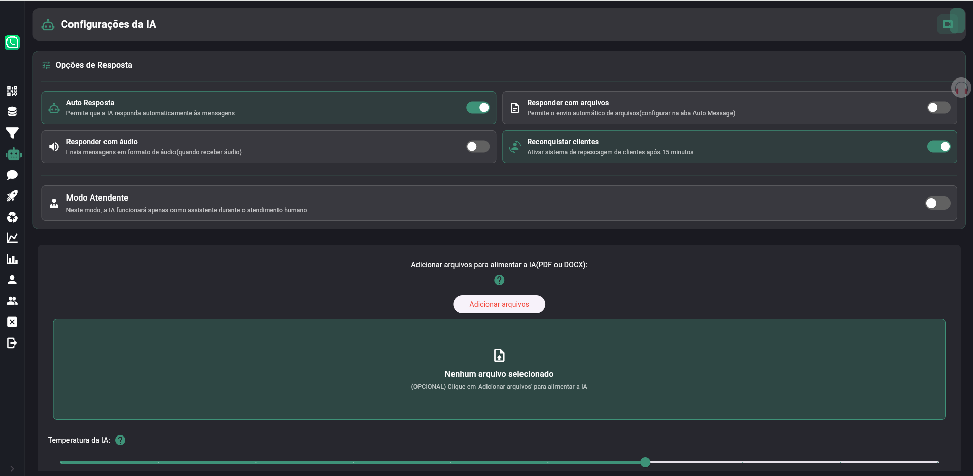 Configurar IA
